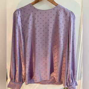 Lilac long sleeve blouse